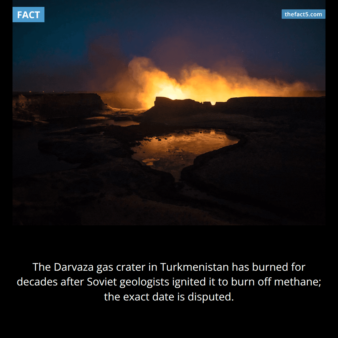 Soviet scientists lit a hole in the desert. It's still burning. 🔥