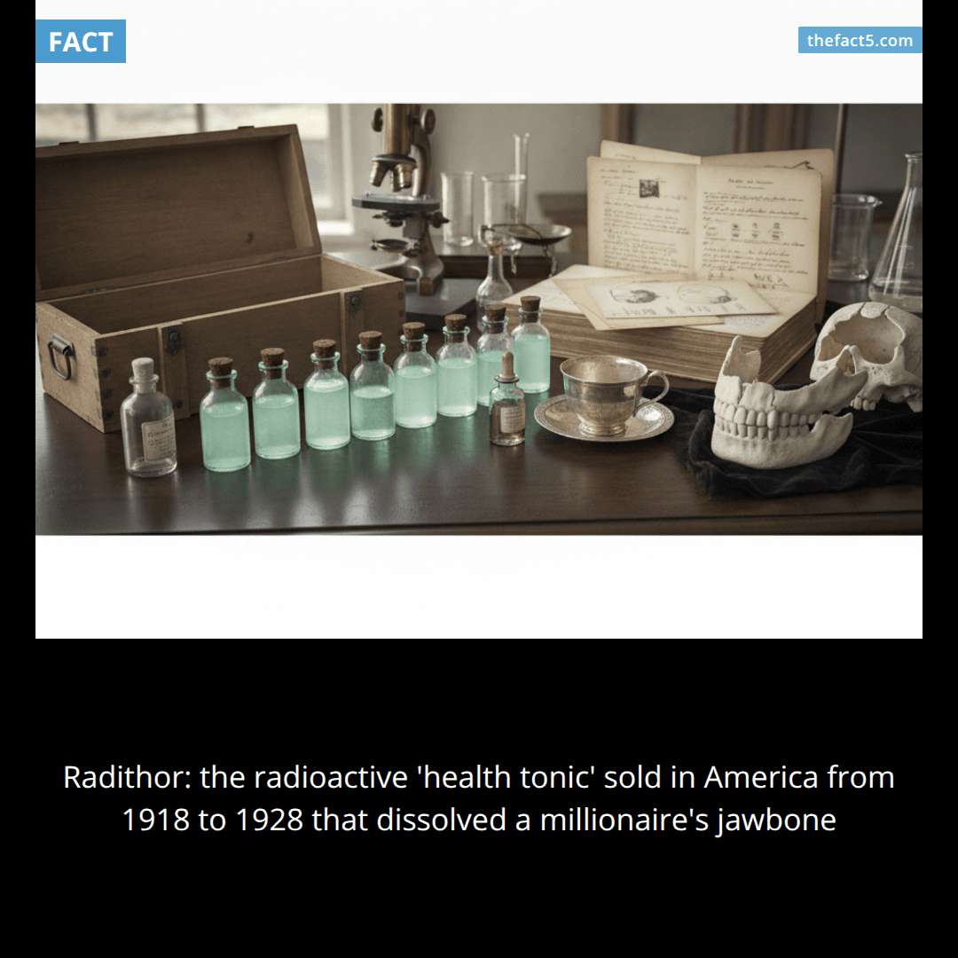 They sold radioactive water as a health tonic 💀