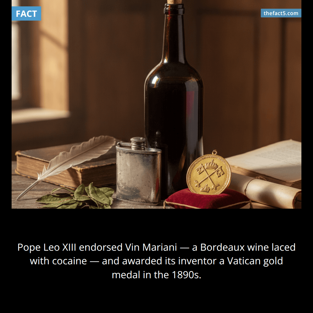 The Pope endorsed a cocaine wine. 🍷