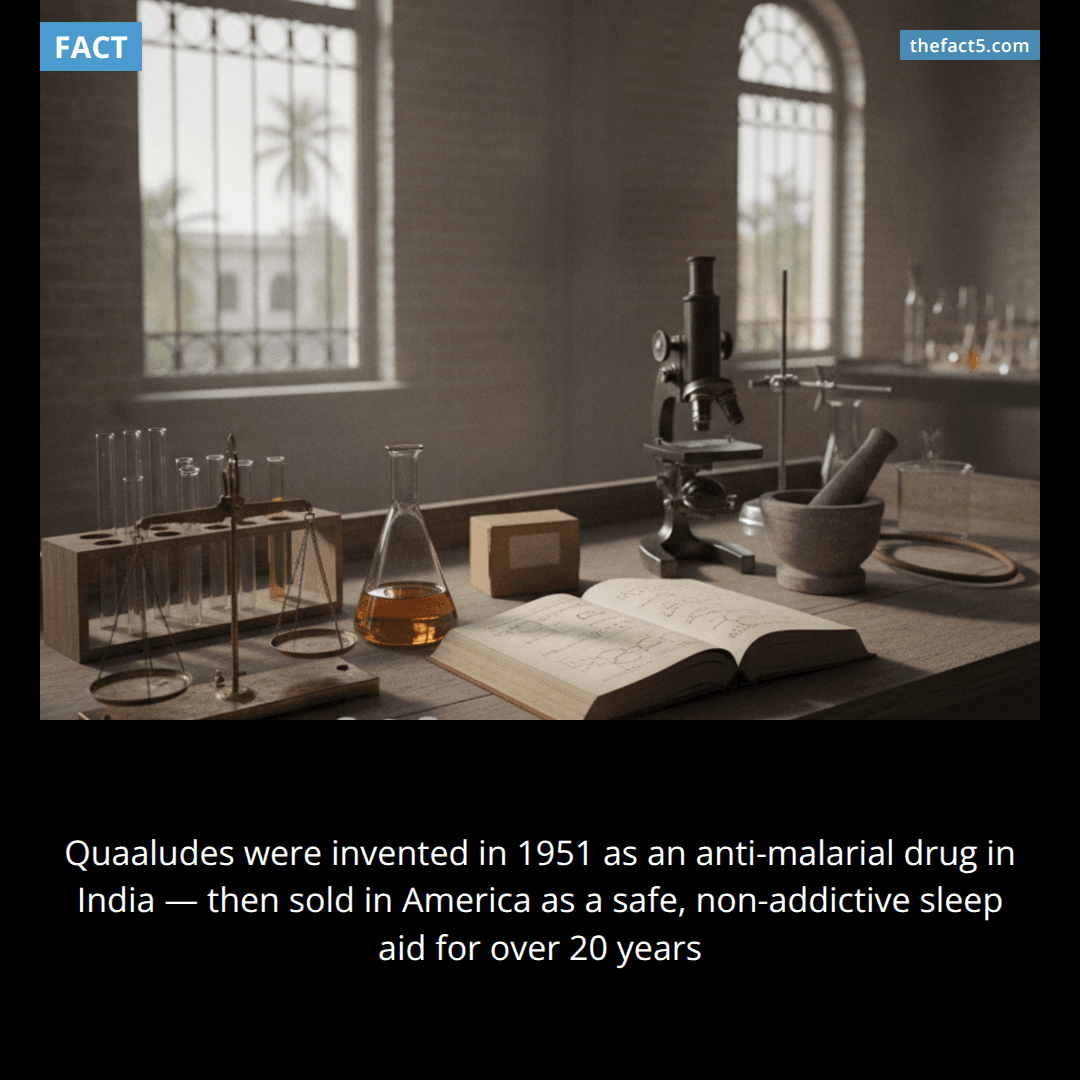 Quaaludes started as a malaria cure. 💊
