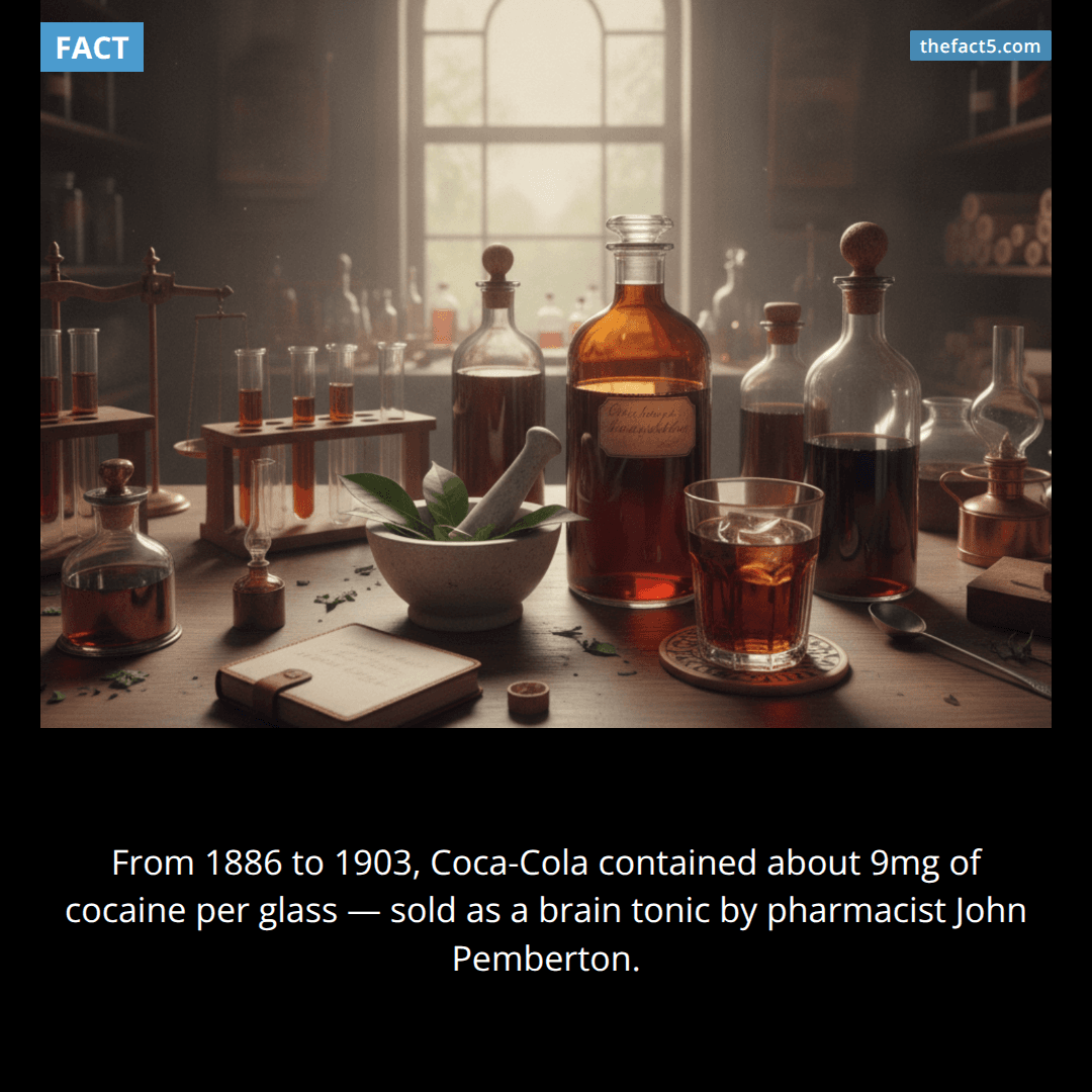 Coca-Cola once had cocaine in every glass 🥤