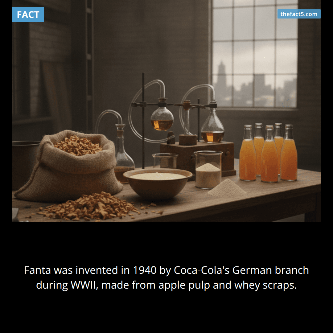 Fanta was invented in Nazi Germany. 🍊