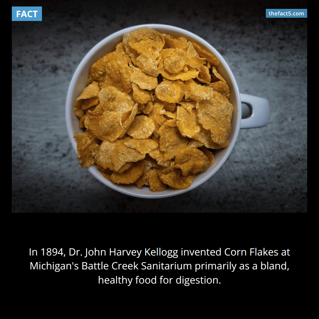 Your breakfast cereal was created by an anti-masturbation crusader. 🥣