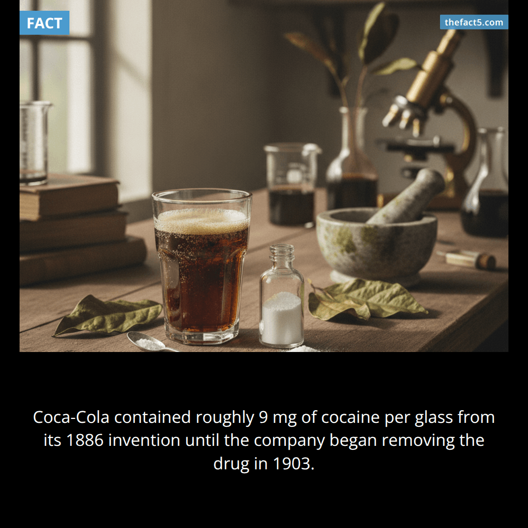 Coca-Cola used to contain actual cocaine. 🥤