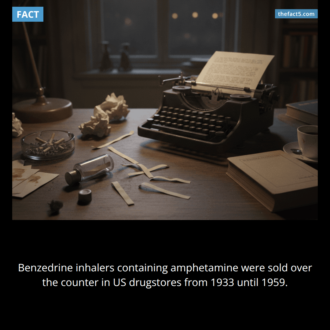 You could buy amphetamine at a US drugstore until 1959. 💊