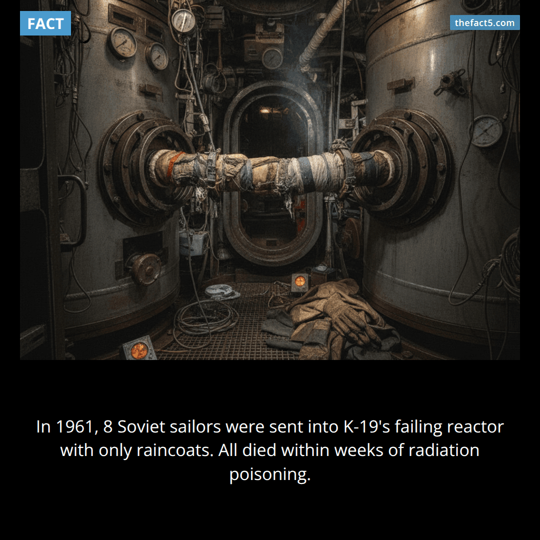 The reactor was melting. They sent men in with rags. ☢️