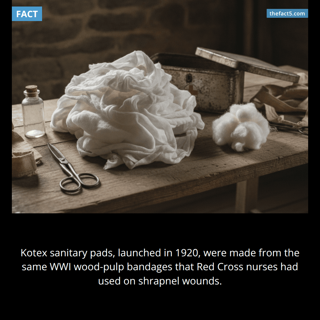 The pads in your bathroom started as WWI battlefield bandages 🩹
