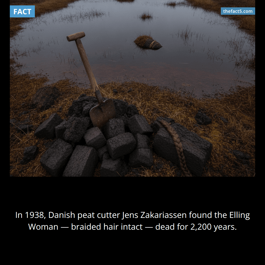 A farmer found a body in a Danish bog — with her braid still intact. 💀