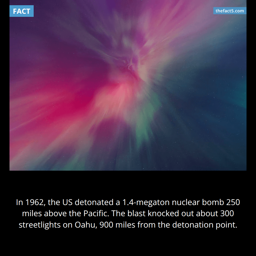 We set off a nuclear bomb in space to see what would happen. 🌌
