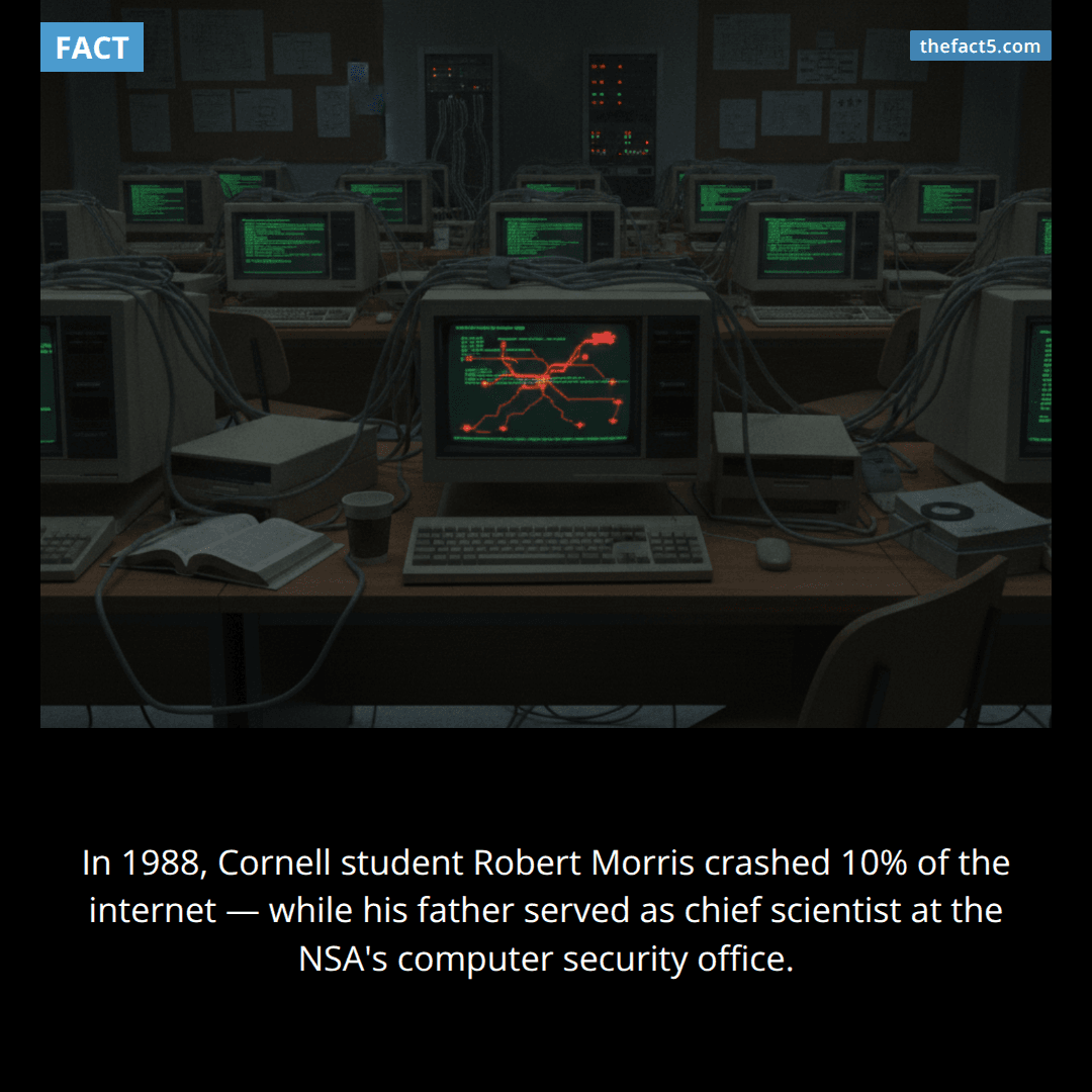 He crashed 10% of the internet. His dad ran cybersecurity at the NSA. 💻
