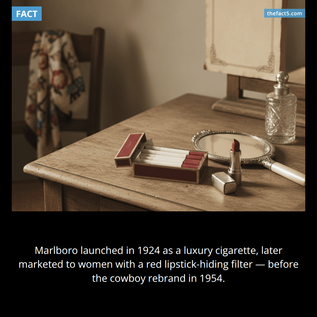 Marlboro was once sold as a women's lipstick-friendly cigarette 💄