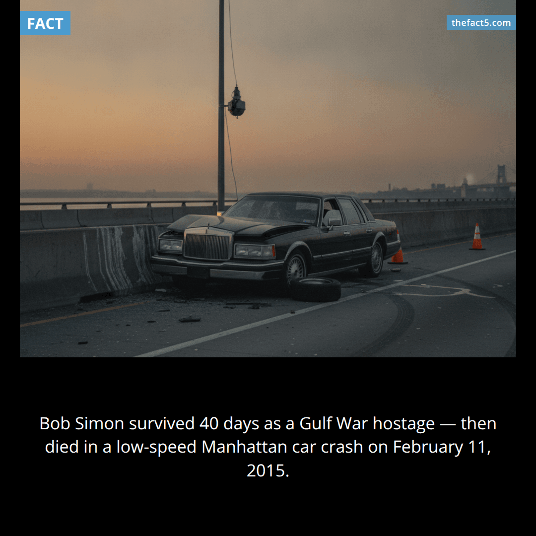 He survived 40 days as a Gulf War hostage. A New York taxi killed him. 🚕