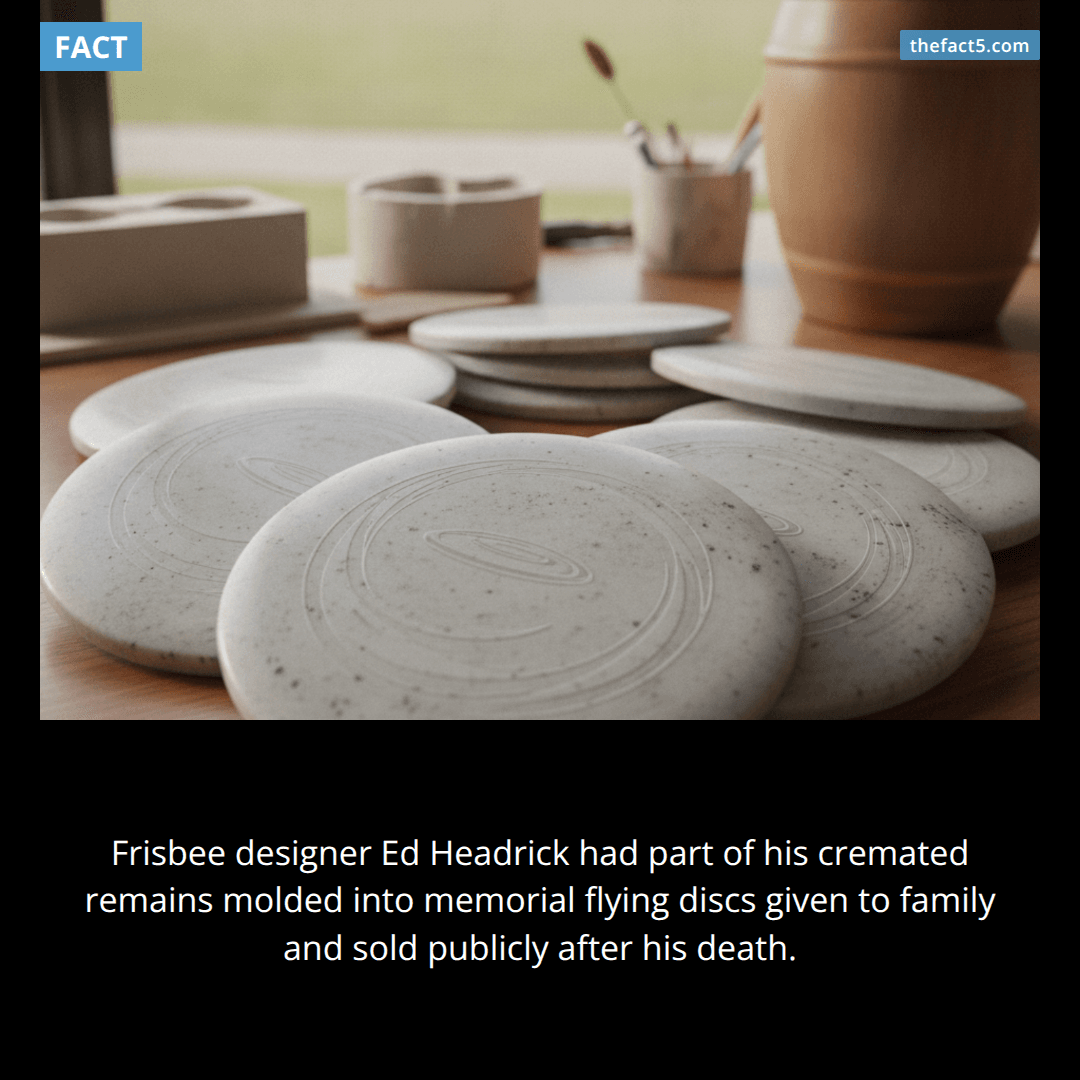 The Frisbee's designer became a Frisbee after death. 🥏