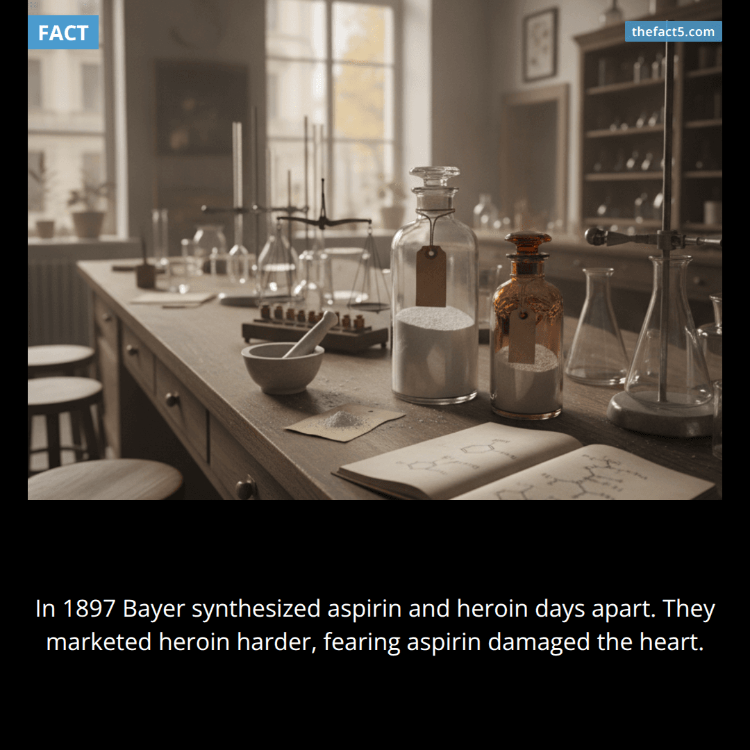 Bayer pushed heroin over aspirin — because aspirin scared them. 💉
