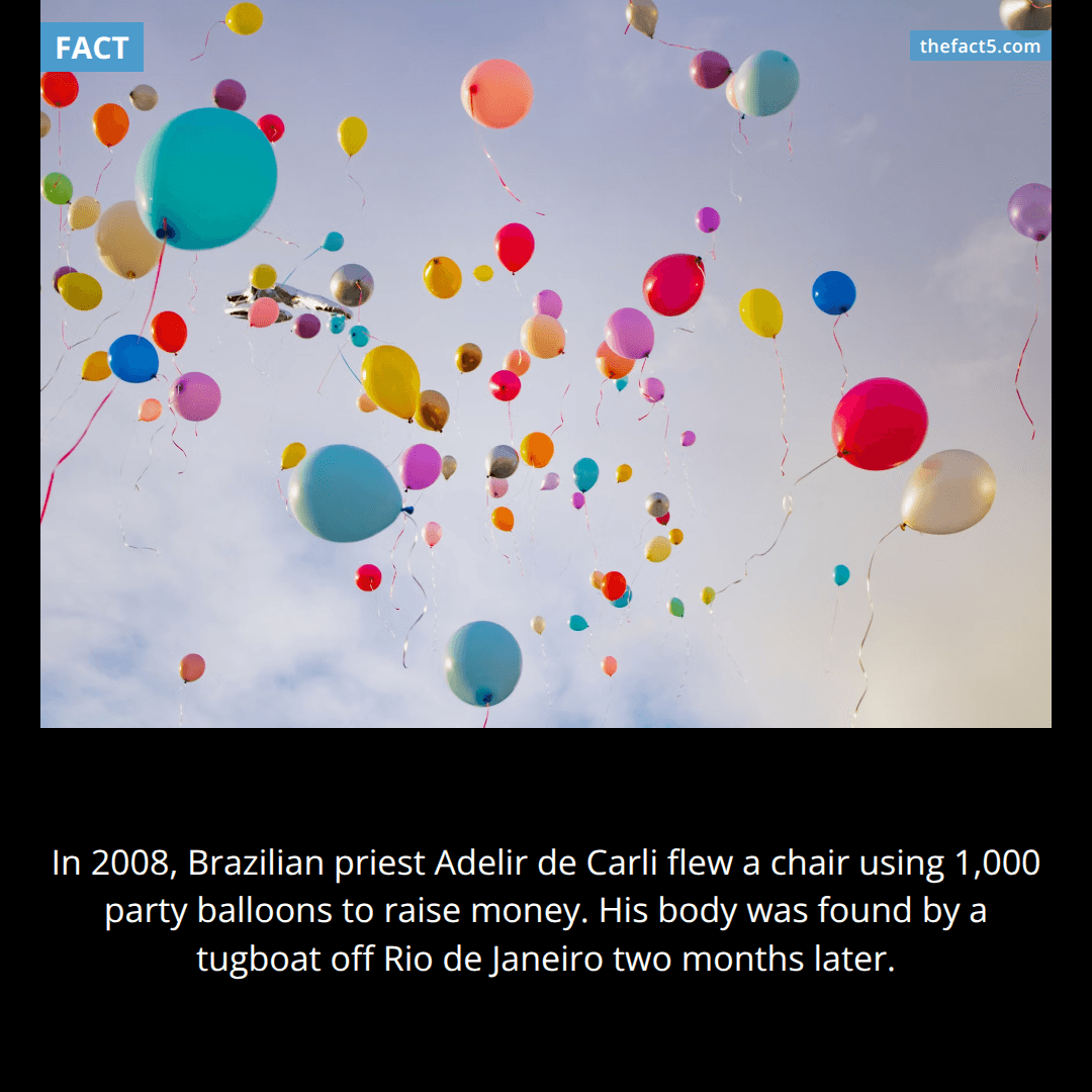 A priest tried to fly on 1,000 party balloons 🎈