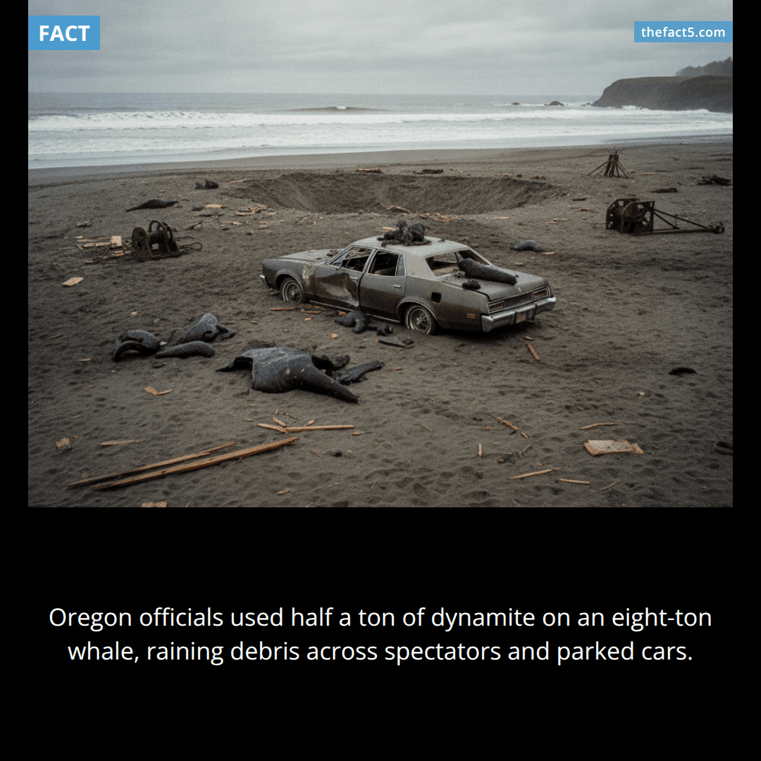 An eight-ton whale exploded over a crowd. 🐋