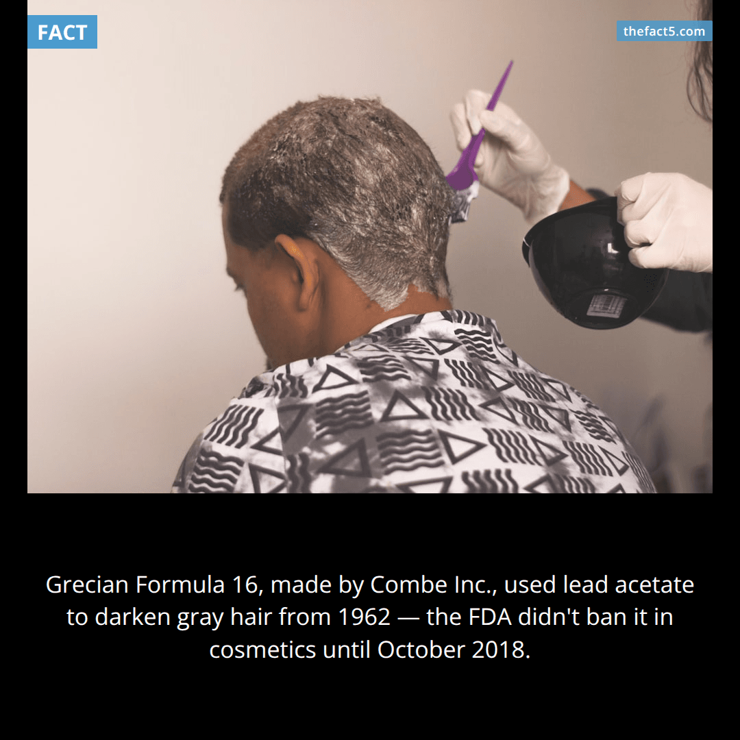 Men rubbed lead into their scalps to hide gray hair. 💈