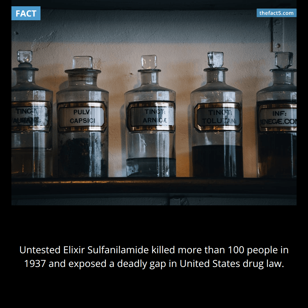 A raspberry-flavored medicine killed more than 100 people. 🧪