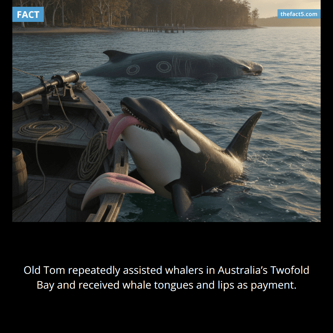 Old Tom recruited humans to hunt other whales. 🐋