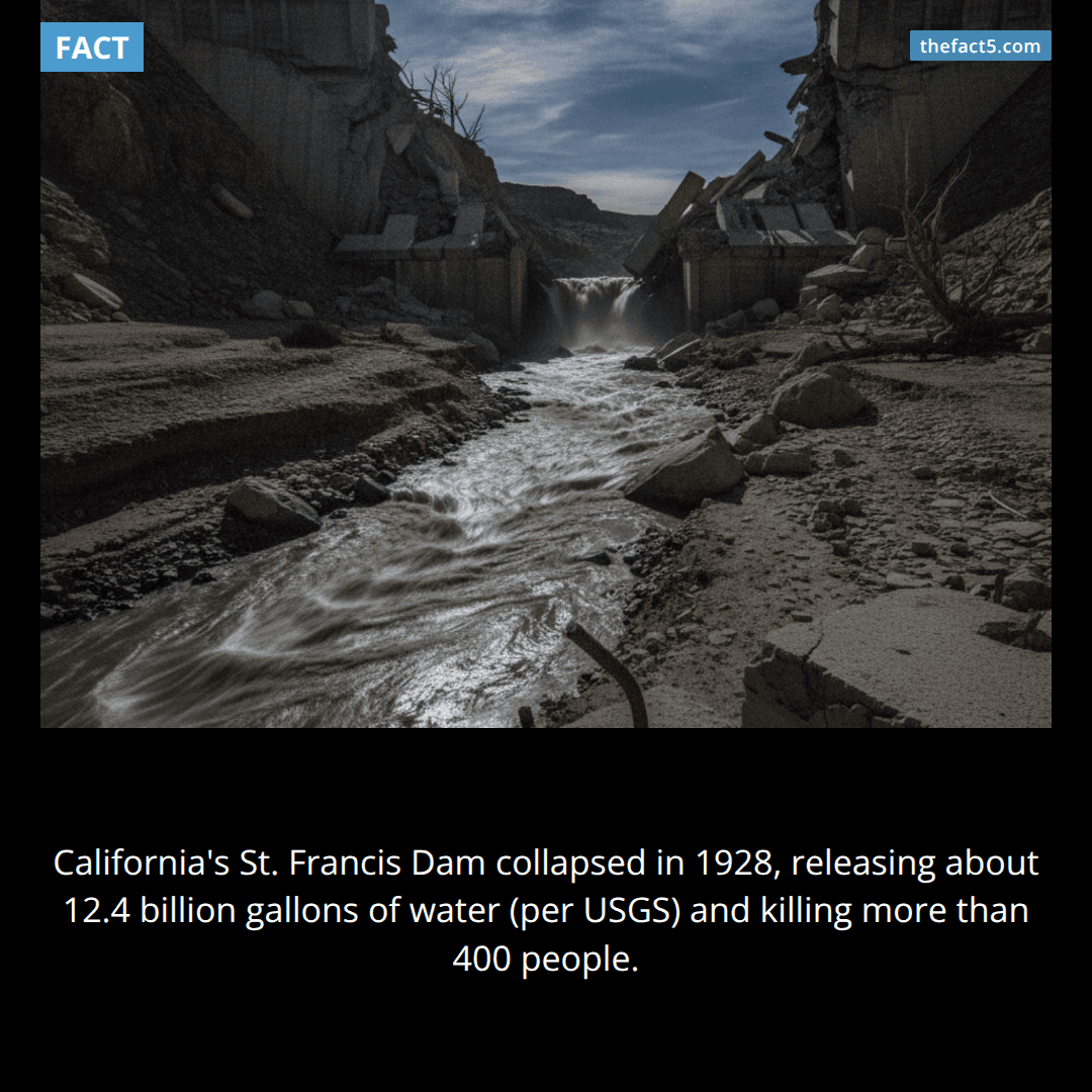 One dam unleashed 12.4 billion gallons before midnight. 🌊