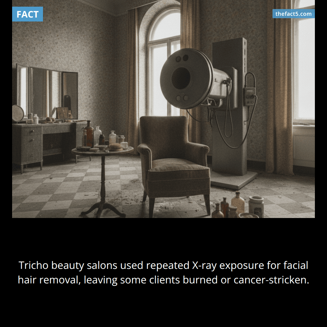 Beauty salons once burned facial hair away with X-rays. 🩻