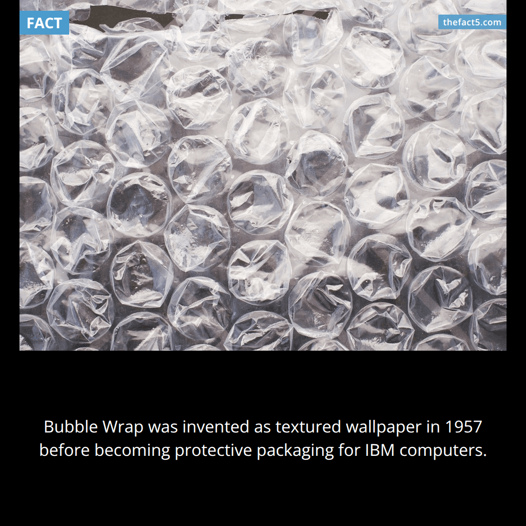 Bubble Wrap began as wallpaper nobody wanted. 🫧