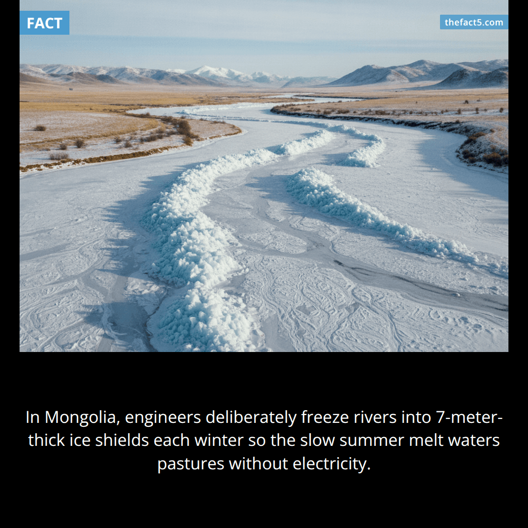 A country froze its own rivers on purpose. ❄️