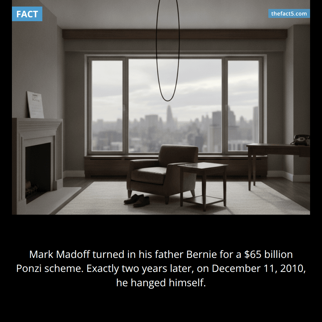He hanged himself exactly two years after turning in his father. π°οΈ