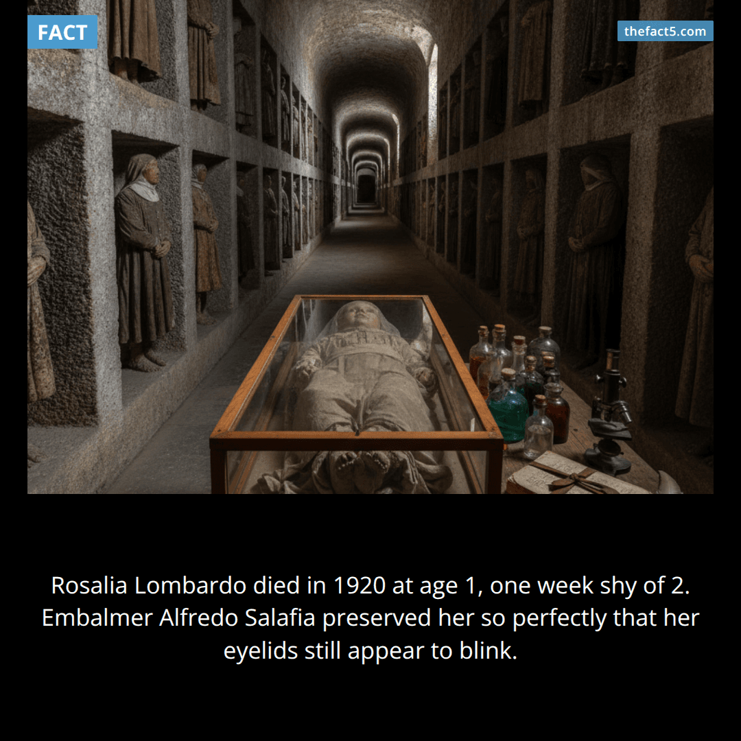 A 1-year-old has been 'blinking' in a Sicilian crypt for 105 years 👁️