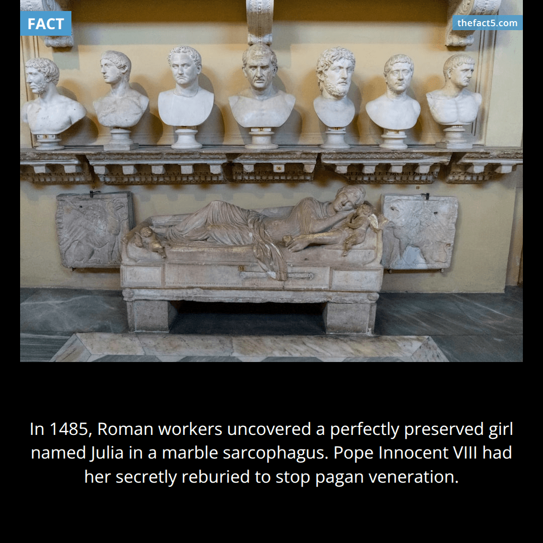 In 1485, Rome dug up a corpse that hadn't aged 📜