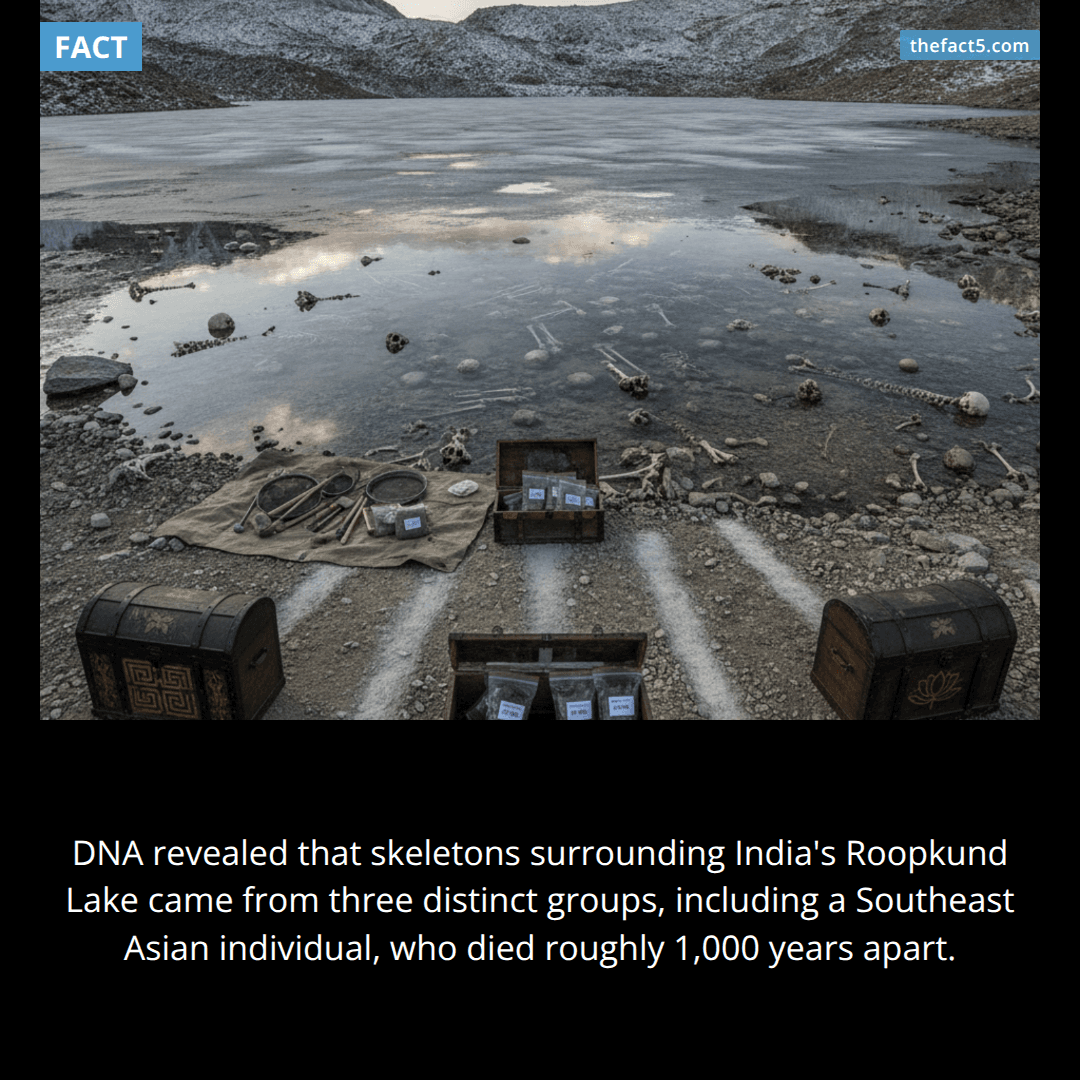 A frozen lake collected human skeletons for 1,000 years. 🦴