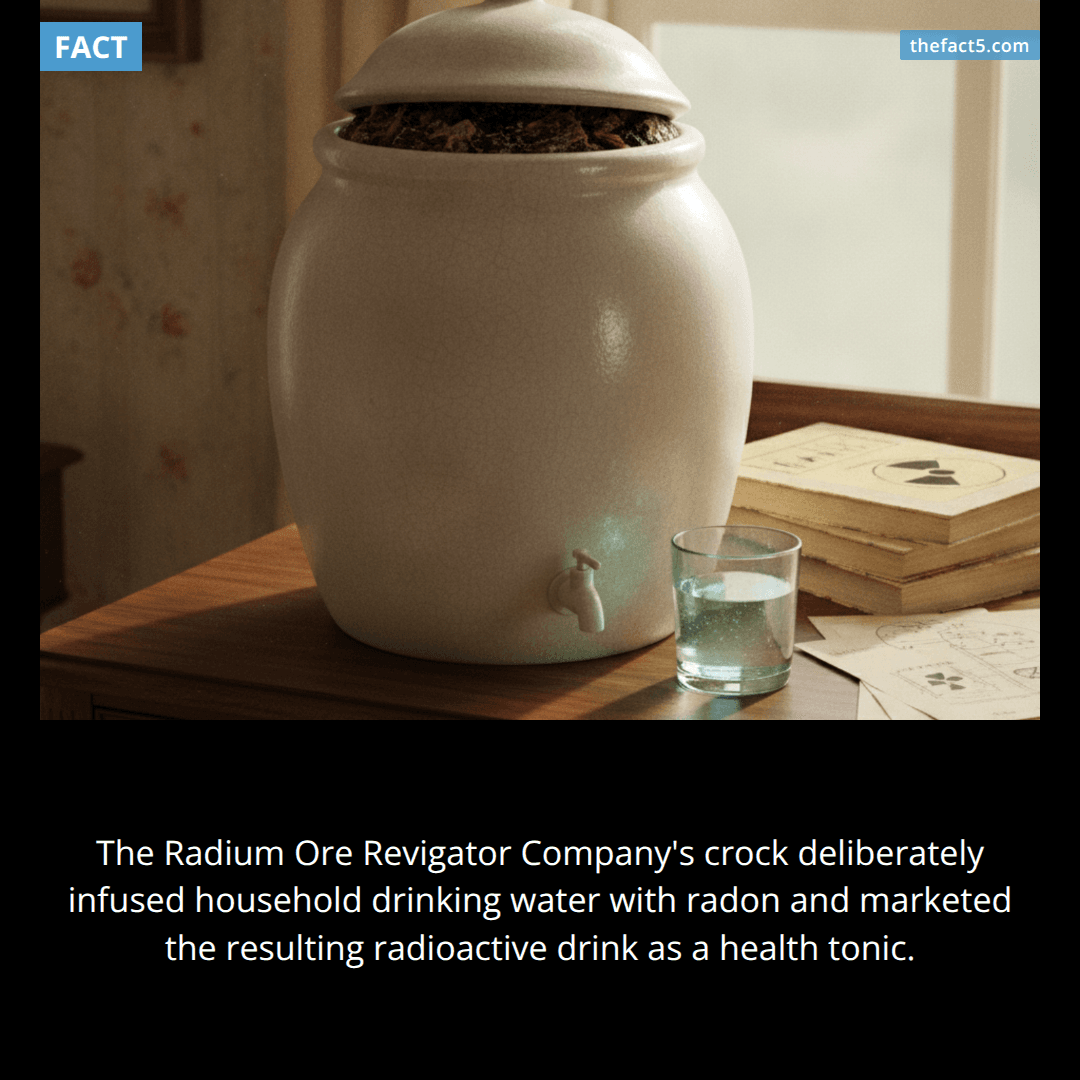 People once kept radioactive water in their kitchens. ☢️