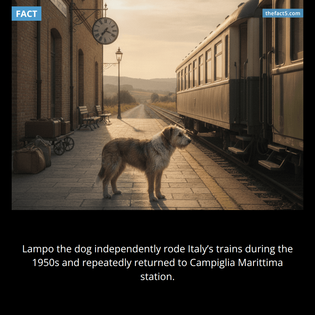 Lampo rode Italian trains aloneβand always found his way home. π