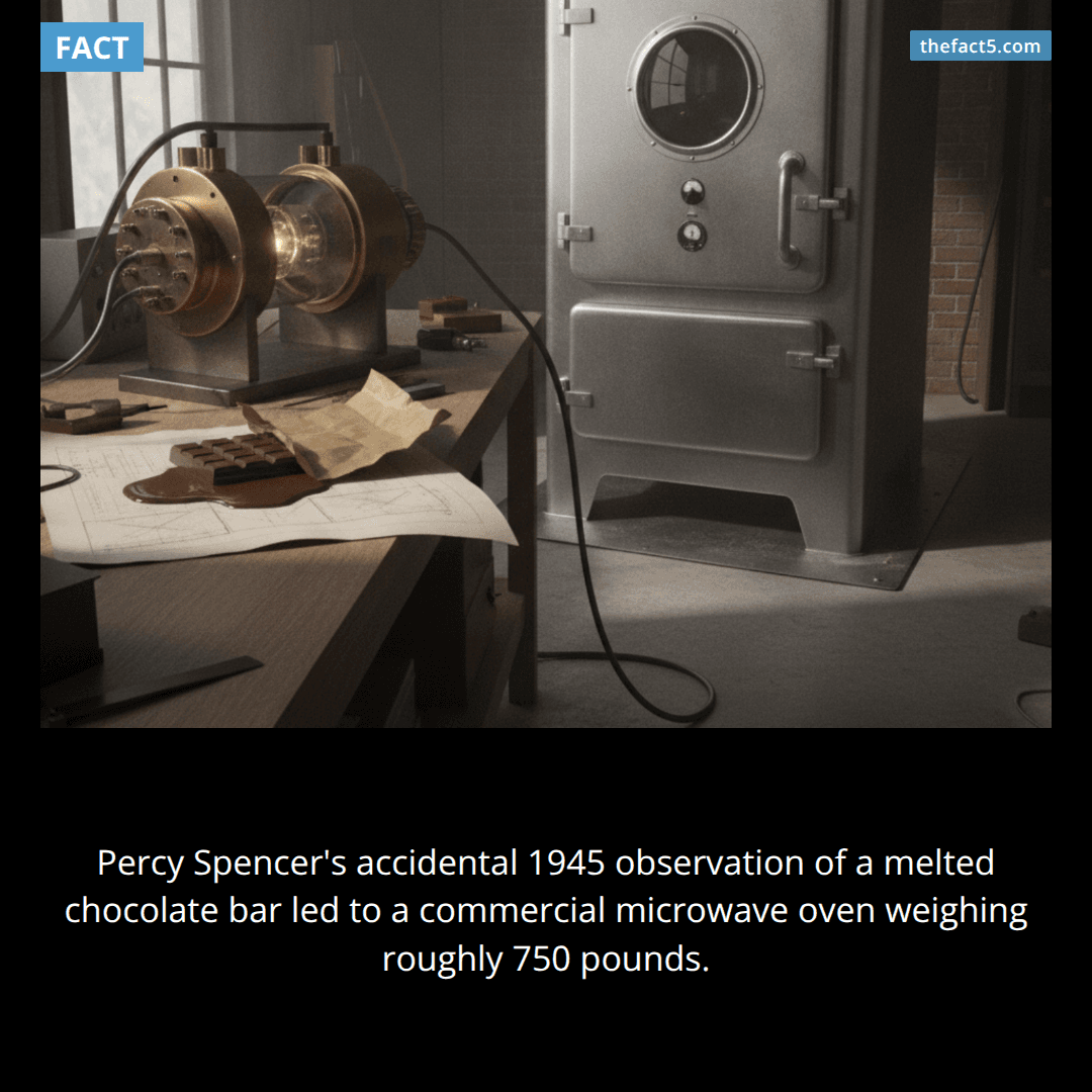 Microwave cooking began with a chocolate bar melting in an engineer's pocket. 🍫